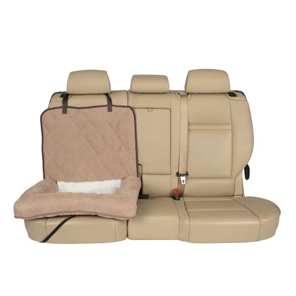 Happy Ride Hundebett Car Cuddler Klein Braun