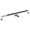 vidaXL Duschabfluss mit Glash&uuml;lle und 360&deg; Siphon Schwarz 100 cm