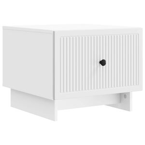 vidaXL Couchtisch mit Schubladen Wei&szlig; 49 x 50 x 40 cm Holzwerkstoff