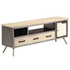 vidaXL TV-Schrank Massivholz Mango und Stahl 120x30x45 cm