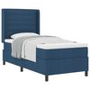 vidaXL Boxspringbett mit Kissen mit Kopfteil Blau 200 x 90 cm Stoff