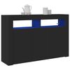 vidaXL Sideboard Schwarz 116 x 30 x 75 cm Holzwerkstoff
