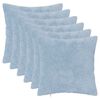 vidaXL Kissenbezug 6 stk. HEERLEN Himmelblau 45 x 45 cm