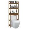 vidaXL Toilettenregal Honigbraun 63x26x171 cm Massivholz Kiefer