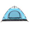 vidaXL Campingzelt 4 Personen Blau Quick Release
