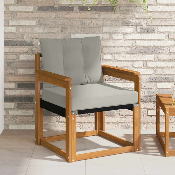 vidaXL Outdoor-Sofagarnitur Massives Akazienholz und Textilene