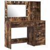 vidaXL Schminktisch 2 Stk. Braun 78,5 x 41 x 135 cm Holzwerkstoff