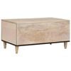 vidaXL Couchtisch mit Regal Beige 80 x 50 x 40 cm Massivholz Akazie