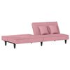 vidaXL Schlafsofa Rosa Samt