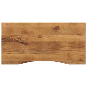 vidaXL Schreibtischplatte mit Aussparung 140x50x2,5cm Massivholz Mango