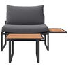 vidaXL Garten-Sofa-Set 2 pcs Anthrazit Stahl