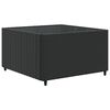 vidaXL 7-tlg. Garten-Lounge-Set mit Kissen Schwarz Poly Rattan