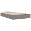 vidaXL Ottoman-Bett ohne Matratze Taupe 120x190 cm Stoff