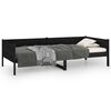 vidaXL Tagesbett Schwarz Massivholz Kiefer 90x190 cm