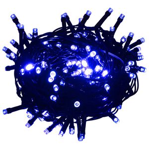 vidaXL Lichterkette mit 400 LEDs Blau 40 m 8 Lichteffekte