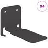 vidaXL Unsichtbares Schwimmendes Regal 4 pcs Schwarz 6 x 11 x 6,5 cm
