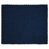 vidaXL Kunstfell Kaninchenfell Decke Marineblau 130 x 150 cm Polyester