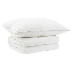 vidaXL Bettdecke und Kissen Set 2 stk. 137x200 cm Sommer 140 GSM Wolle