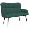 vidaXL 2-Sitzer Sofa Dunkelgr&uuml;n 115 x 61 x 87 cm Stoff