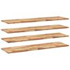 vidaXL Schweberegale 4 Stk. 160x40x2 cm Massivholz Akazie &Ouml;lbehandelt
