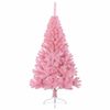 vidaXL K&uuml;nstlicher vorbeleuchteter Weihnachtsbaum Rosa 120 cm PVC