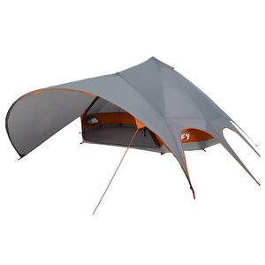 vidaXL Teepee Zelt f&uuml;r 9 Personen Grau und Orange 502 x 502 x 297 cm