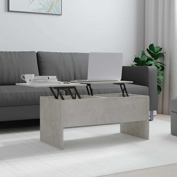 vidaXL Couchtisch Betongrau 102x50,5x46,5 cm Holzwerkstoff
