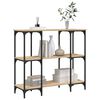 vidaXL Konsolentisch Sonoma-Eiche 102x35x90 cm Holzwerkstoff
