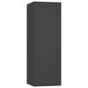 vidaXL 5-tlg. TV-Schrank-Set Grau Holzwerkstoff