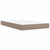 vidaXL Boxspringbett Matratze Cappuccino-Braun 120x190 cm Kunstleder