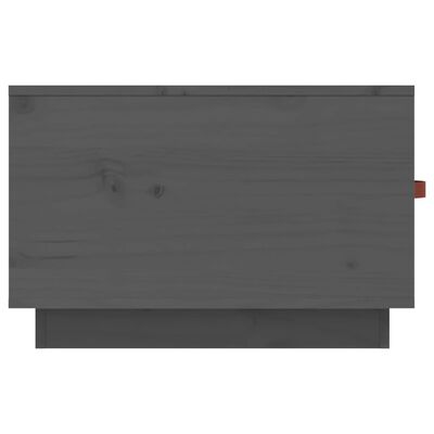 vidaXL Couchtisch Grau 60x53x35 cm Massivholz Kiefer