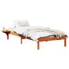 vidaXL Bettrahmen Wachsbraun 90 x 190 cm Massives Kiefernholz