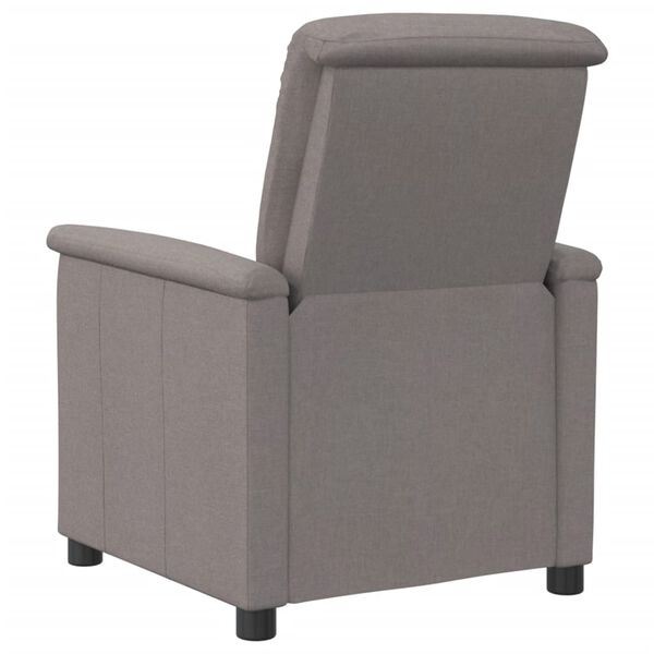 vidaXL Massagesessel Taupe Stoff