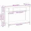 vidaXL Konsolentisch Sonstiges Schwarz Eichen-Optik 100 x 34.5 x 75 cm