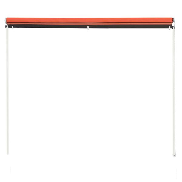 vidaXL Einziehbare Markise 250&times;150 cm Orange und Braun