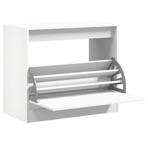 vidaXL Schuhschrank Wei&szlig; 80x42x69 cm Holzwerkstoff