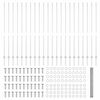 vidaXL Zaun und Pfosten Silber 1,6 x 50 m Stahl