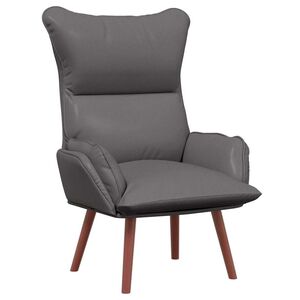 vidaXL Sessel Grau 69 x 74 x 93 cm Kunstleder