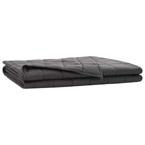 vidaXL Gewichtsdecke Anthrazit 135 x 200 cm 10 kg 100% Baumwolle 205T