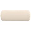 vidaXL Bolsterkissen 2 Stück Beige Ø 25 x 70 cm Mikrofaserstoff
