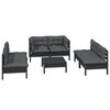 vidaXL 7-tlg. Garten-Lounge-Set mit Kissen Kiefer Massivholz