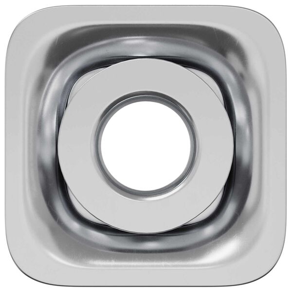 vidaXL Gewinderohr Einsatz 2 pcs Schwarz und Silber Verzinkter Stahl