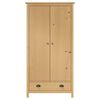 vidaXL Kleiderschrank mit 2 Türen Hill 89x50x170 cm Massivholz Kiefer