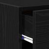 vidaXL Sideboard mit Schubladen Schwarz Eichen-Optik 50 x 42,5 x 93 cm