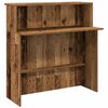 vidaXL Empfangstheke Altholz-Optik 200x50x103,5 cm Holzwerkstoff