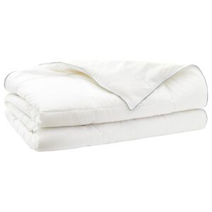 vidaXL Bettdecke TRIER 137x200 cm Sommer 140 GSM Wei&szlig; Hypoallergen