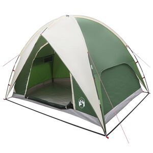 vidaXL Campingzelt mit Regenhaube wasserdicht 3 Personen Gr&uuml;n