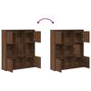 vidaXL Bücherregal Braun Eichen-Optik 89x24x101,5 cm Holzwerkstoff