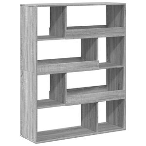 vidaXL B&uuml;cherregal Grau Sonoma 100x33x125,5 cm Holzwerkstoff