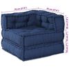 vidaXL Modulares Sofa 3 pcs Indigo Stoff